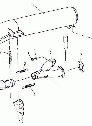 EXHAUST SYSTEM TRAIL 0962761 TRAIL TOURING 0962262 and EUROPEAN TRAIL TOU (4931763176C012)