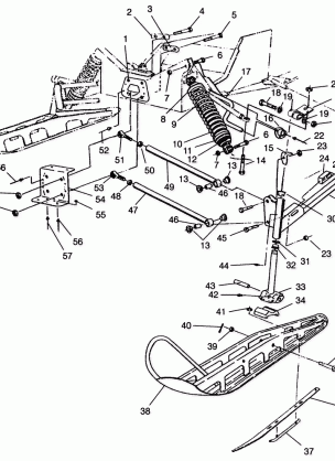 FRONT SUSPENSION and SKI 440 0962760 (4931743174B001)