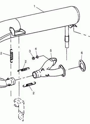 EXHAUST SYSTEM 500 CARB 0962764 500 CARB SKS 0962564  500 CARB SKS E96256 (4931873187C009)