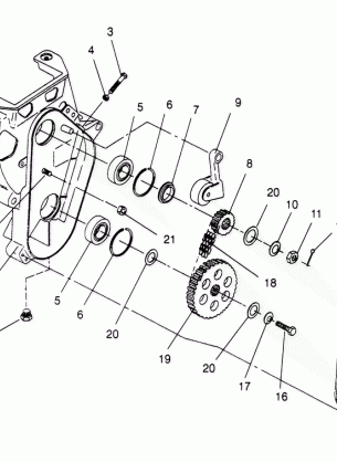 CHAINCASE ASSEMBLY 500 CARB 0962764 500 CARB SKS 0962564  500 CARB SKS E9 (4931873187B011)