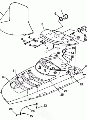 HOOD XLT TOURING 0963357 and EUROPEAN XLT TOURING E963357 (4931923192A013)