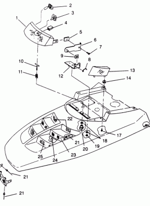 HOOD / HEADLIGHT XLT TOURING 0963357 and EUROPEAN XLT TOURING E963357 (4931923192A014)