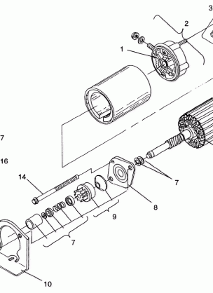 STARTING MOTOR LITE DELUXE 0963431 (4931663166C012)