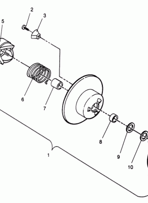 DRIVEN CLUTCH LITE 0963433 EURO LITE E963433 and LITE DELUXE 0963431 (4931663166B013)