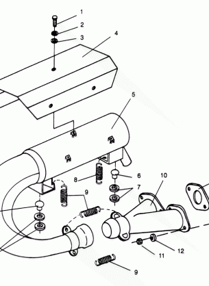 EXHAUST SYSTEM LITE 0963433 EURO LITE E963433 and LITE DELUXE 0963431 (4931663166C001)