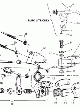 BRAKE LITE 0963433 EURO LITE E963433 and LITE DELUXE 0963431 (4931663166B005)