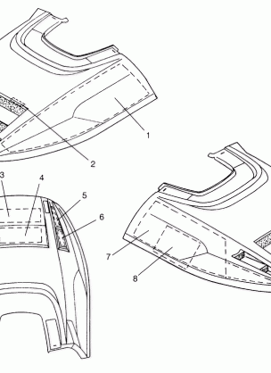 HOOD - FOAM / FOIL LITE 0963433 EURO LITE E963433 and LITE DELUXE 0963431 (4931663166A013)