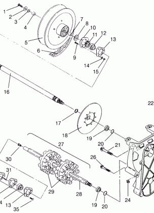 DRIVE TRAIN SPORT 0960443 SPORT TOURING 0960243 and EUROPEAN SPORT TOURING (4932223222B010)