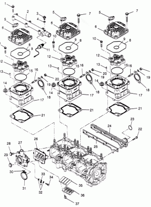 CYLINDER 600 XCR SP 0965677 and EUROPEAN 600 XCR SP E965677 (4932063206C012)