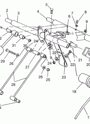 REAR TORQUE ARM 600 XCR SP 0965677 and EUROPEAN 600 XCR SP E965677 (4932063206B014)