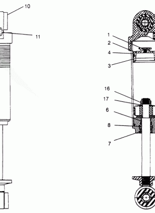 FOX SHOCK - GAS MIDDLE 600 XCR SP 0965677 and EUROPEAN 600 XCR SP E965677 (4932063206C009)