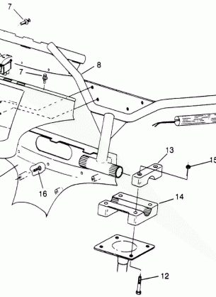 STEERING - HANDLEBAR 600 XCR SP 0965677 and EUROPEAN 600 XCR SP E965677 (4932063206B006)