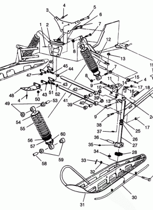 FRONT SUSPENSION and SKI 600 XCR SP 0965677 and EUROPEAN 600 XCR SP E965677 (4932063206B004)