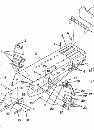 TUNNEL ASSEMBLY 600 XCR SP 0965677 and EUROPEAN 600 XCR SP E965677 (4932063206A005)