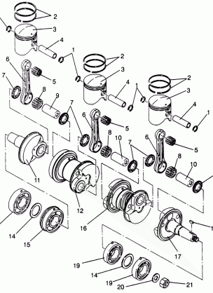 PISTON and CRANKSHAFT Storm 0965782 Storm SKS 0965582  Euro Storm E965782 (4931593159D004)