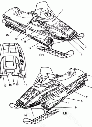 HOOD - DECALS XLT 0966756 (4933823382A012)