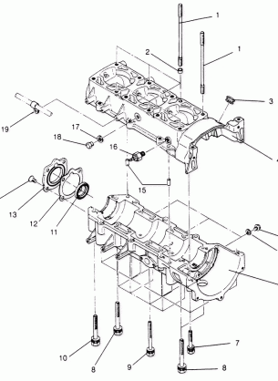 CRANKCASE RXL 0966768 (4932033203C006)