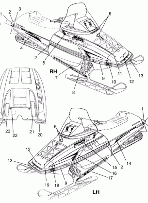 DECALS RXL 0966768 (4932033203A011)