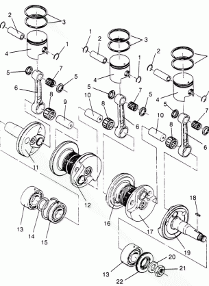 PISTON and CRANKSHAFT RXL 0966768 (4932033203C008)