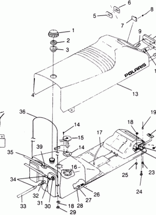 SEAT and GAS TANK RXL 0966768 (4932033203A006)