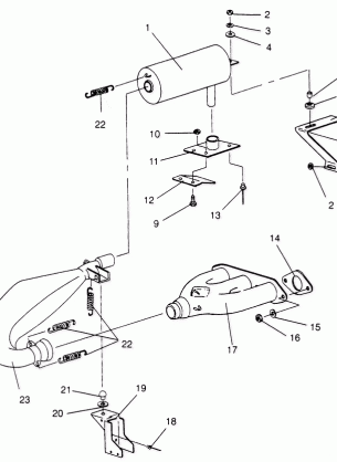 EXHAUST SYSTEM RXL 0966768 (4932033203C003)