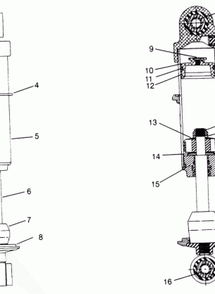 FOX SHOCK GAS - FRONT TRACK RXL 0966768 (4932033203D003)