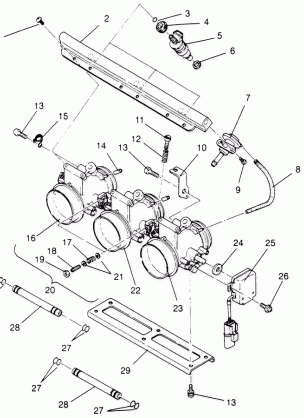 THROTTLE ASSEMBLY RXL 0966768 (4932033203C014)