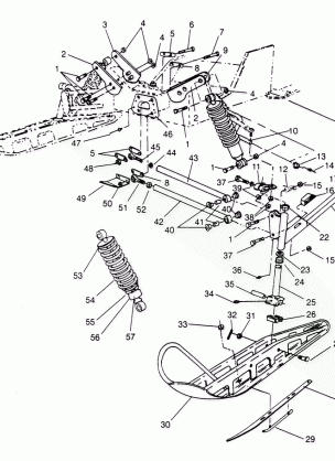 FRONT SUSPENSION and SKI RXL 0966768 (4932033203B001)