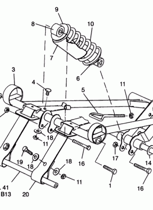 FRONT TORQUE ARM ULTRA RMK 0960978 (4931683168B013)