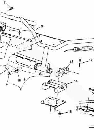 STEERING - HANDLEBAR 500 EFI SKS 0962574 500 EFI RMK 0962974 and EUROPEAN (4931983198B003)