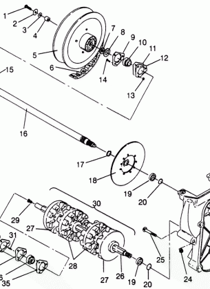 DRIVE TRAIN ASSEMBLY Storm 0965782 Storm SKS 0965582  Euro Storm E965782 (4931593159C010)