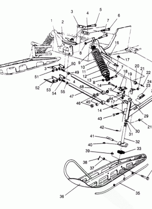 FRONT SUSPENSION and SKI Storm 0950782 Storm SKS 0950582  Euro Storm E950 (4929012901B003)