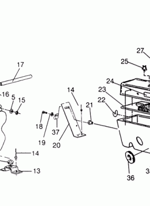 OIL TANK / AIR BOX ASSEMBLY 440 XCR 0951660 (4929112911C005)