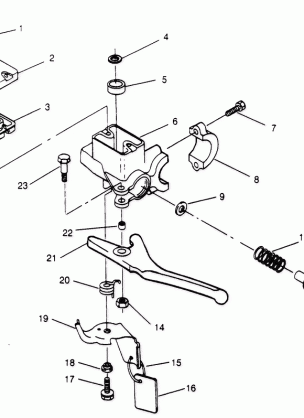 MASTER CYLINDER ASSEMBLY 600 XCR 0951676 (4929132913B001)