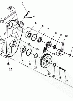 CHAINCASE ASSEMBLY 600 XCR 0951676 (4929132913B009)