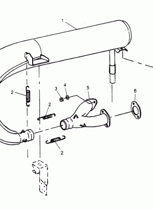 EXHAUST SYSTEM  TRAIL 0952761 TRAIL DELUXE 0952262   and EUROPEAN TRAIL D (4928862886C010)