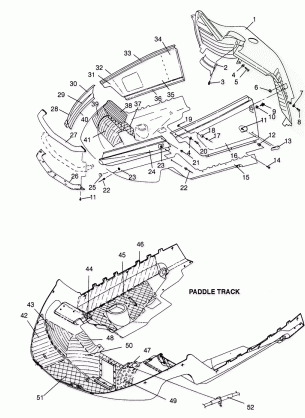 NOSEPAN ASSEMBLY 500 EFI 0952774 EFI SKS 0952574 EFI SKS PT 0952974 and (4929052905A010)