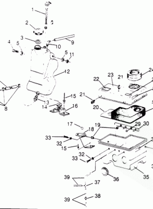 OIL TANK  /  AIR BOX ASSEMBLY 440 0952760 440 SKS 0952560  and EUROPEAN 440 (4929032903C005)