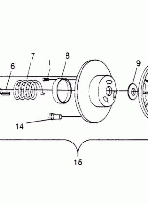 DRIVEN CLUTCH ASSEMBLY 440 0952760 440 SKS 0952560  and EUROPEAN 440 SKS (4929032903C002)