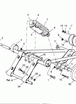 FRONT TORQUE ARM ASSEMBLY 440 0952760 440 SKS 0952560  and EUROPEAN 440 S (4929032903B013)