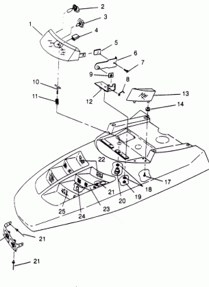 HOOD - HEADLIGHT ASSEMBLY 440 0952760 440 SKS 0952560  and EUROPEAN 440 S (4929032903A013)