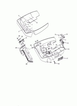 NOSEPAN ASSEMBLY SPORT 0950443 SPORT TOURING 0950243  and EUROPEAN SPORT T (4928822882A011)