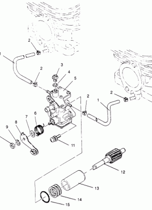 OIL PUMP ASSEMBLY SPORT 0950443 SPORT TOURING 0950243  and EUROPEAN SPORT (4928822882D002)