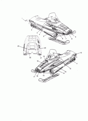 DECALS SPORT 0950443 SPORT TOURING 0950243  and EUROPEAN SPORT TOURING E95 (4928822882A014)