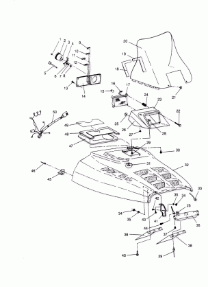 HOOD ASSEMBLY SPORT 0950443 SPORT TOURING 0950243  and EUROPEAN SPORT TOUR (4928822882A012)