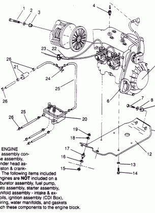 ENGINE MOUNTING SPORT 0950443 SPORT TOURING 0950243  and EUROPEAN SPORT TO (4928822882C007)