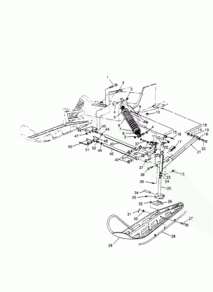 FRONT SUSPENSION and SKI SPORT 0950443 SPORT TOURING 0950243  and EUROPEAN (4928822882B004)