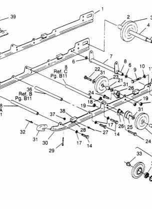 SUSPENSION ASSEMBLY SPORT TOURING 0950243 and  EUROPEAN SPORT TOURING E9502 (4928822882B013)