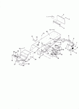 TUNNEL ASSEMBLY SPORT 0950443 (4928822882A008)