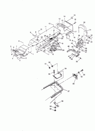 TUNNEL ASSEMBLY SPORT TOURING 0950243 and  EUROPEAN SPORT TOURING E950243 (4928822882A006)